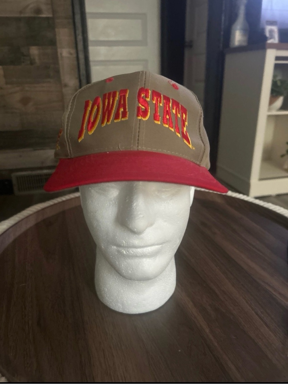 Iowa State Two-Tone Baseball Cap with Embroidered Logo